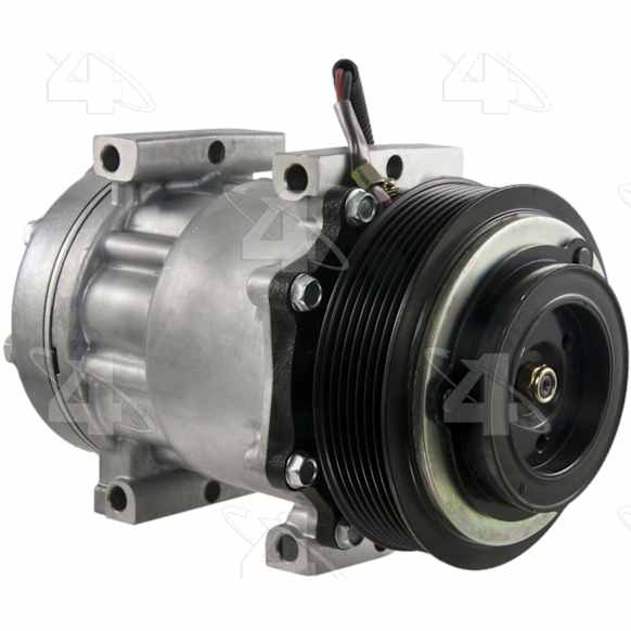 2011 Kenworth T700 - A/C Compressor, with 7 Groove Pulley, OE No. F691015151, F691013, with SD7H15 Compressor, with Paccar MX Engine, With Clutch, 7-Groove Pulley, 4-Seasons OE Replacement