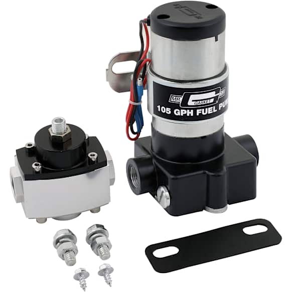 105P Electric Fuel Pump with Regulator - 105 GPH, For Carbureted Gasoline Applications Only.
