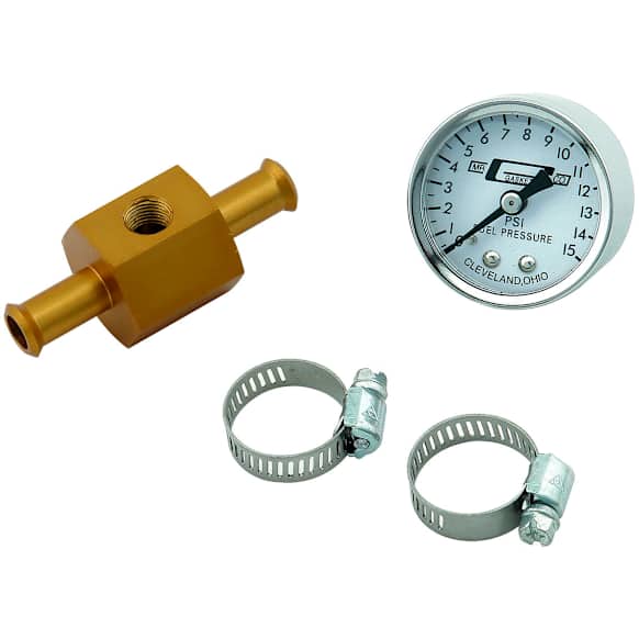 1560 Fuel Block with 0-15 PSI Fuel Pressure Gauge