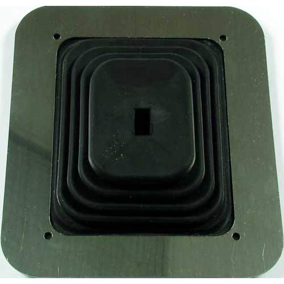 1652 Shift Boot - Black, Rubber, Large Square boot with 6-1/2 Inch x 7-1/2 Inch plate