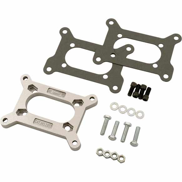 1937MRG Carburetor Adapter, Mounts Holley 2300 Series Carburetor to Small Rochester 2 Barrel Intake.