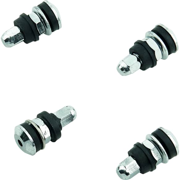 1957MRG Chrome Tire Valve Stems - Shorty with Screw-On Mounting - Fits Most Wheels with a Standard .453 Inch Valve Stem Hole
 