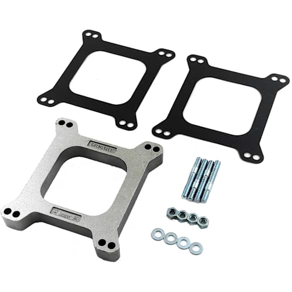 6005 Carburetor Spacer - 1 Inch - Aluminum, Fits Standard Edelbrock, Demon, Carter, Holley 4150 4160