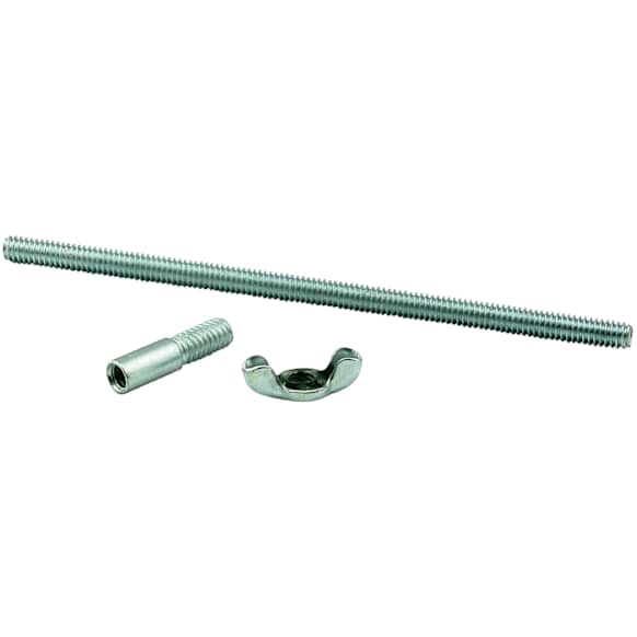 6399 1/4-20 Air Cleaner Stud 5-3/4 Inch Long, 5/16 -18 to 1/4-20 Adapter, 1/4-20 Wing Nut