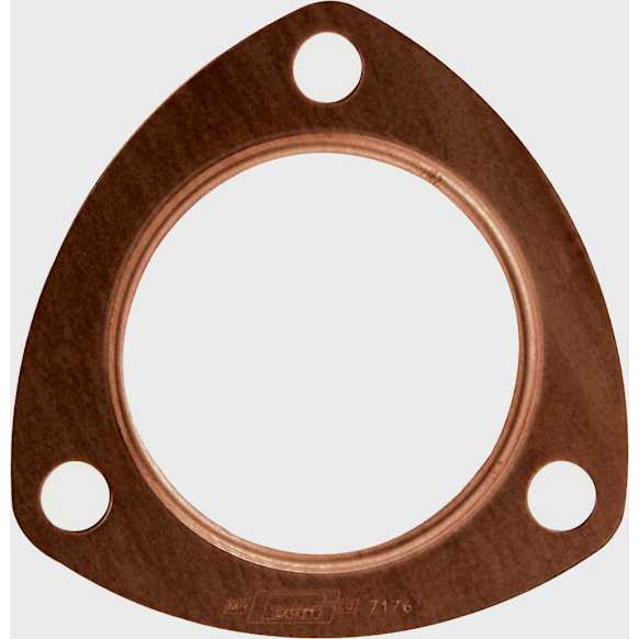 7176MRG Copper Seal Collector Gasket - Fits 2-1/2 Inch Diameter 3-Bolt Round Header Collector