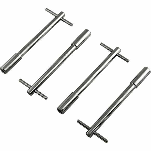 9820 Valve Cover T Wing Bolts - 1/4-20 x 5 Inch - Chrome Plated, Fits Chevrolet 262-400 Gen I Small Block & Chevrolet 396-454 Big Block
