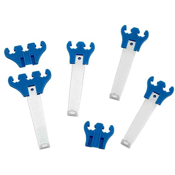 9881 Standard Wire Loom Kit - Chrome / Blue - Fits 7mm and 8mm Spark Plug Wires