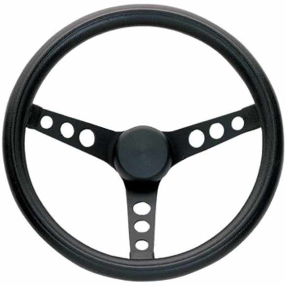 334 Steering Wheel - Black, Standard, Universal, Sold individually