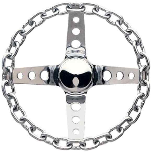 740 Steering Wheel - Chrome, Standard, Universal, Sold individually