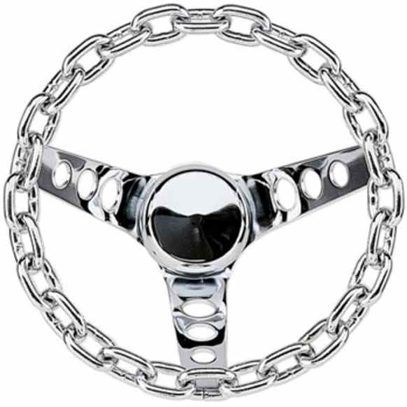 741 Steering Wheel - Chrome, Standard, Universal, Sold individually