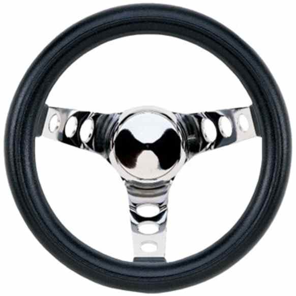 833 Steering Wheel - Black, Standard, Universal, Sold individually