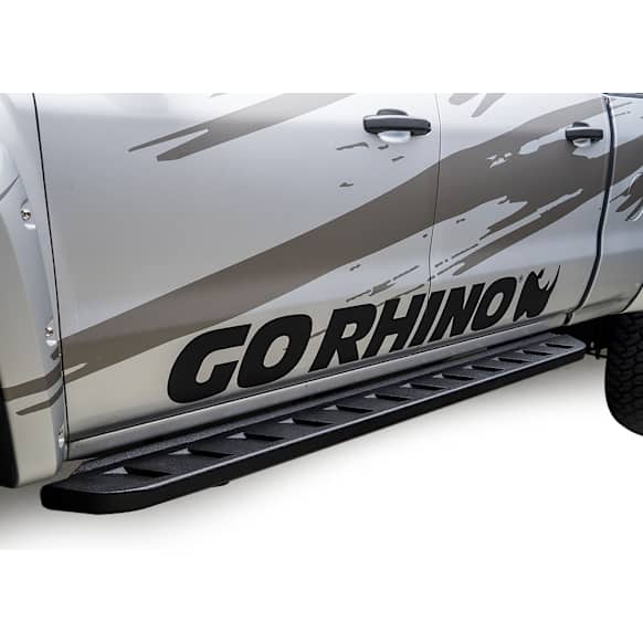 63429980T Running Boards, Powdercoated Textured Black, Steel, 4-Door, Extended Cab Pickup, RB10 Raptor-Style Series