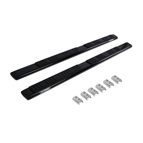 650067B Running Boards, Powdercoated Black, Mild Steel, 4-Door, Sport Utility, OE Xtreme Series