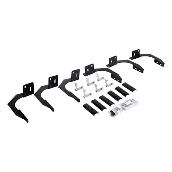 2013 Ram 1500 - Running Board Mounting Kit - Textured Black, Mild Steel, Direct Fit, Kit