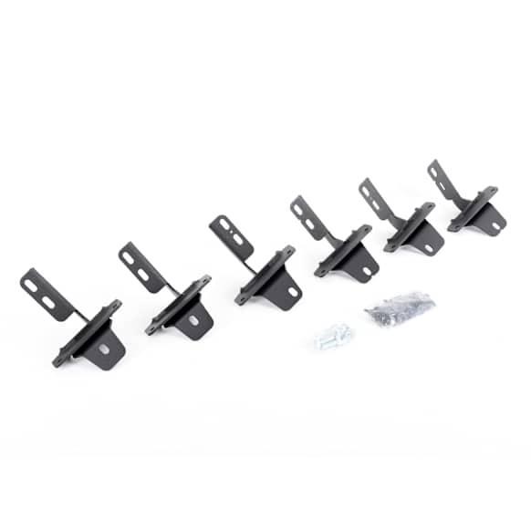 6941295 Running Board Mounting Kit - Textured Black, Mild Steel, Direct Fit, Kit