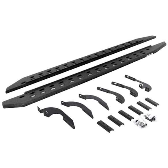 69443280ST Running Boards, Protective Bedliner Coating, Galvanized Steel, Crew Cab Pickup (Double Cab), RB20 Slim Line Series