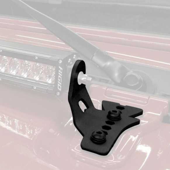 731300T Light Bar Mounting Kit - Powdercoated Textured Black, Direct Fit, Sold Individually
