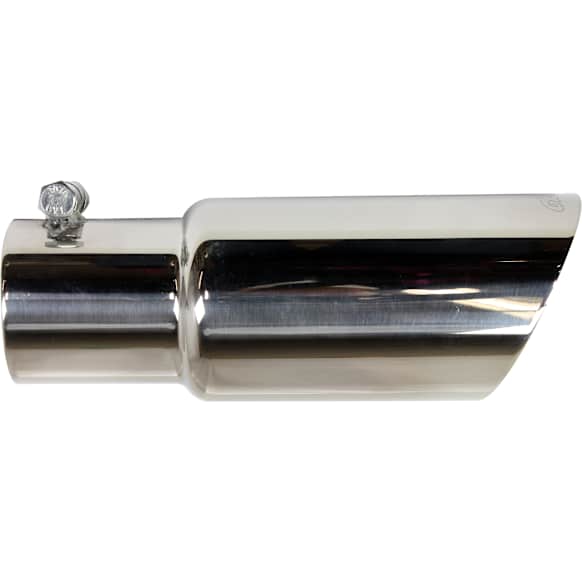 500370 Exhaust Tip - Polished, Stainless Steel, Single, Universal, Sold individually