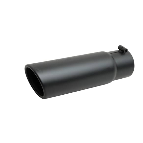 500648-B Exhaust Tip - Black Chrome, Stainless Steel, Single, Sold Individually