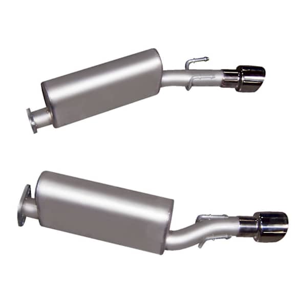 618000 Axle-Back Exhaust System, 6.0L, 8Cyl, Made of Stainless Steel, Muscle Car Dual Series