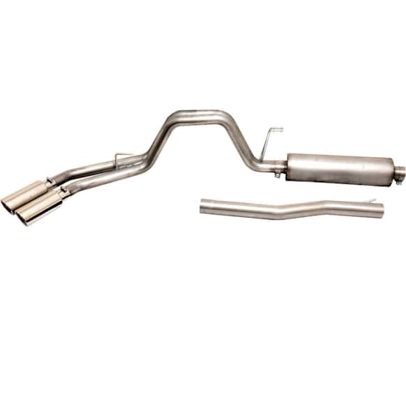 69136 Cat-Back Exhaust System, 7.3L, 8Cyl, Made of Stainless Steel, Dual Sport Series