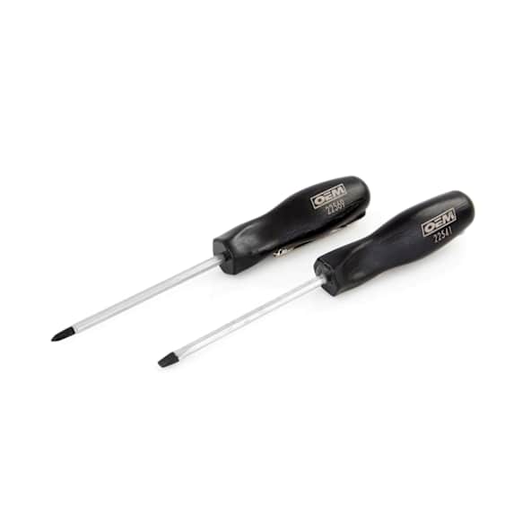 22590 2 Pc Pocket Screwdriver Set Slotted And Phillips