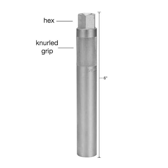 22885 5/8 in. 3/8 in. Drive Magnetic Spark Plug Socket Extension