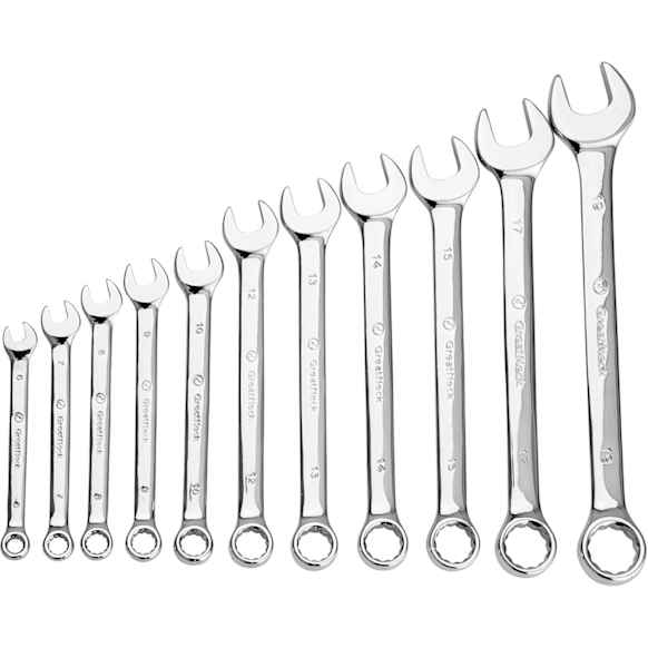 51005 Combination Wrench Metric Set (11 Piece) with Rack