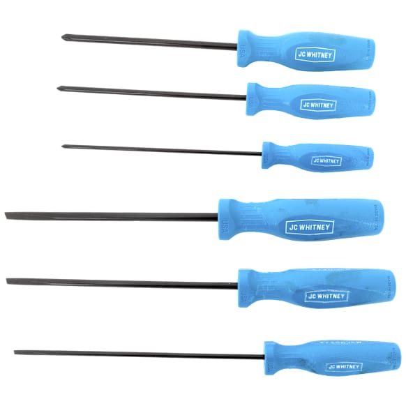 GAP0000012 SCREWDRIVER, Long Slotted and Phillips, Set of 6