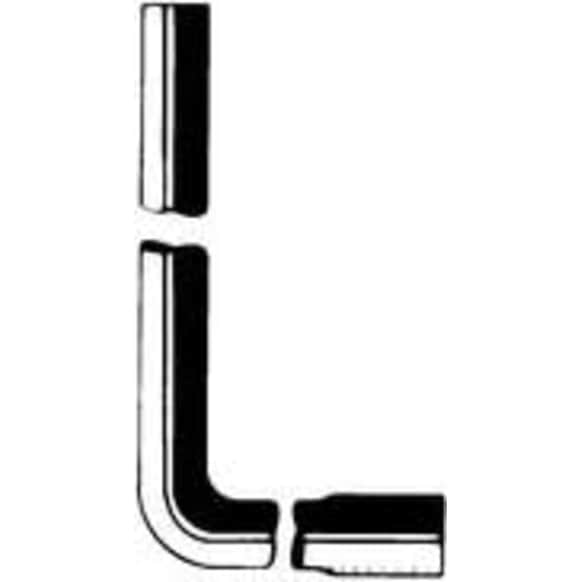 18079 Heater Hose - Black, Rubber, Direct Fit, Sold Individually