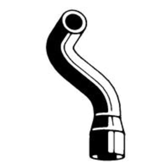 18740 Heater Hose - Natural, Rubber, Direct Fit, Sold individually
