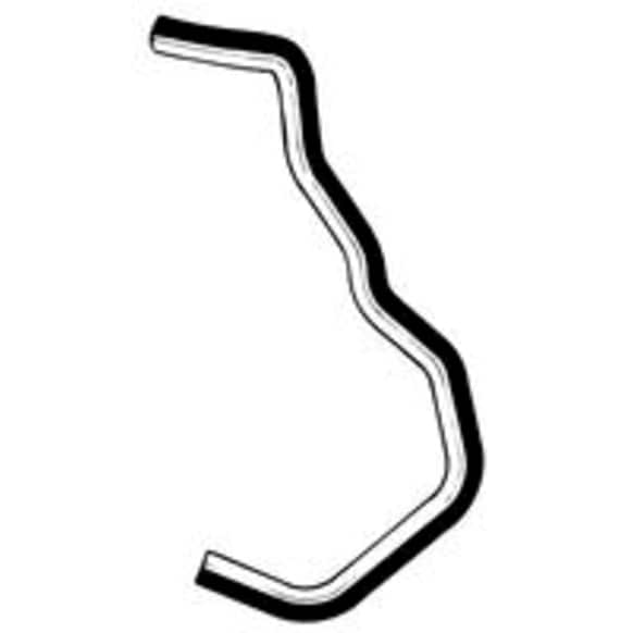 18999 Heater Hose - Natural, Rubber, Direct Fit, Sold individually