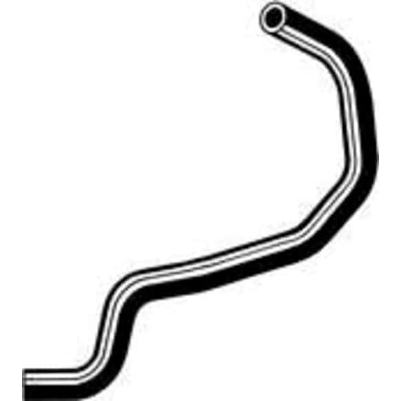 19043 Heater Hose - Natural, Rubber, Direct Fit, Sold individually