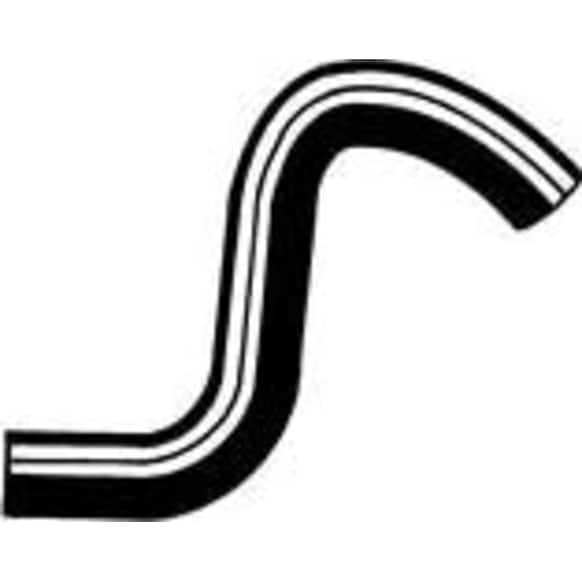 19068 Heater Hose - Black, Rubber, Direct Fit, Sold Individually