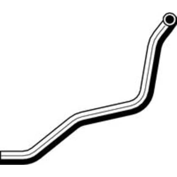 19142 Heater Hose - Black, Rubber, Direct Fit, Sold individually