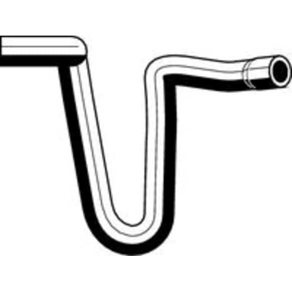 19161 Heater Hose - Natural, Rubber, Direct Fit, Sold individually