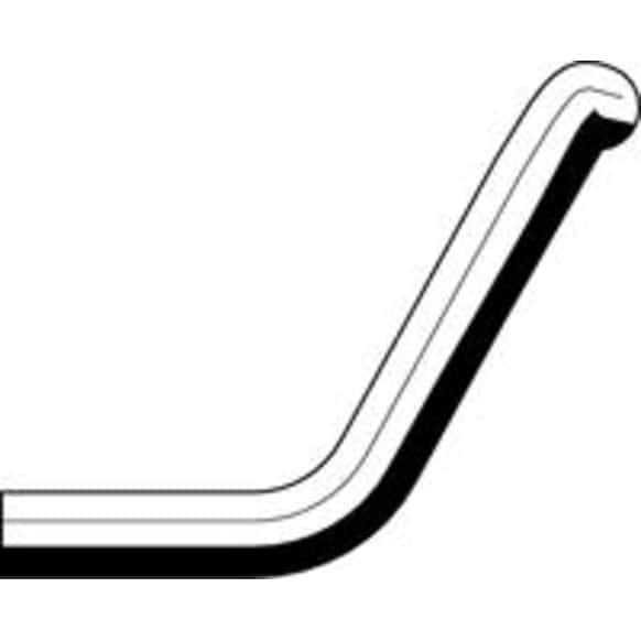 19727 Heater Hose - Black, Rubber, Direct Fit, Sold individually