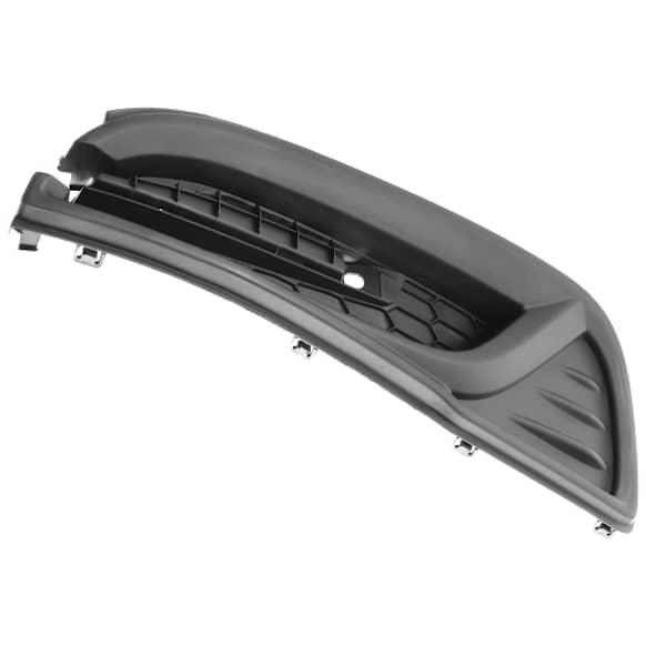 Front, Driver Side Fog Light Cover, Textured Black, Sedan, Except Hybrid, For Models Without Fog Lights, CAPA CERTIFIED