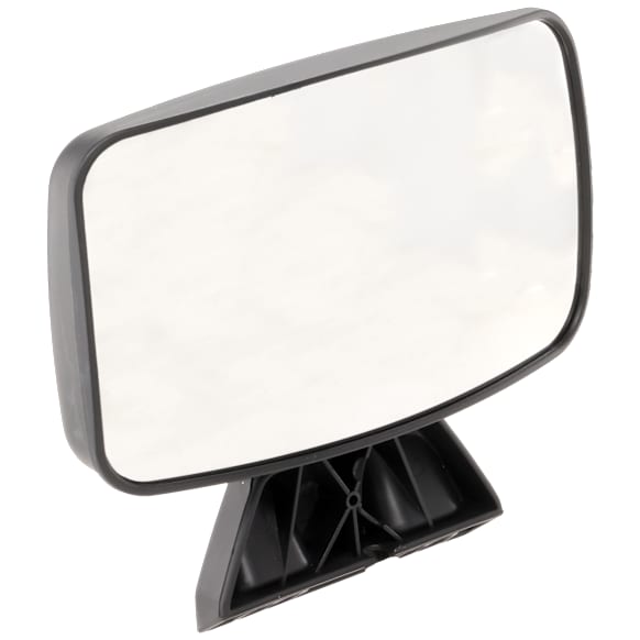 2013-2024 Kenworth T680 - Driver or Passenger Side Mirror, Manual Adjust, Non-Heated, Non-Folding, Textured Black, No Signal Light, No Memory, No Puddle Light, No Auto-Dim, No Blind Spot Feature