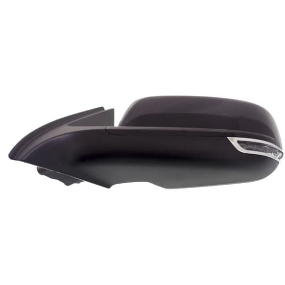 Driver Side Mirror, Power Adjust, Non-Folding, Heated, Paintable, In-housing Signal Light, With memory, No Puddle Light, No Auto-Dimming, No Blind Spot Feature