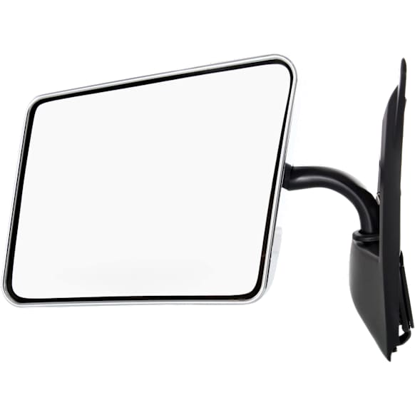 Driver Side Mirror, Manual Adjust, Manual Folding, Non-Heated, Chrome, No Signal Light, No Memory, No Puddle Light, No Auto-Dimming, No Blind Spot Feature