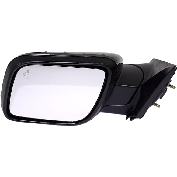 Driver Side Mirror, Power Adjust, Manual Folding, Heated, Paintable, In-housing Signal Light, No Memory, With Puddle Light, No Auto-Dimming, With Blind Spot Detection in Glass