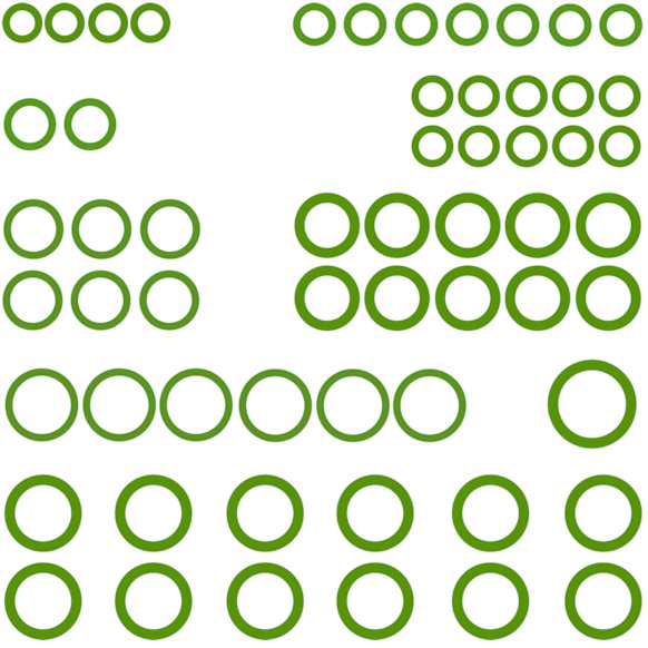 1321402 A/C O-Ring and Gasket Seal Kit - Direct Fit