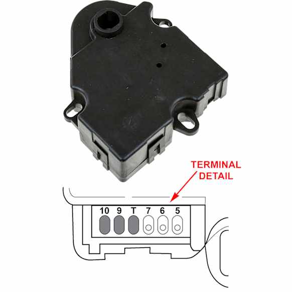 1712077 Blend Door Motor - Sold individually