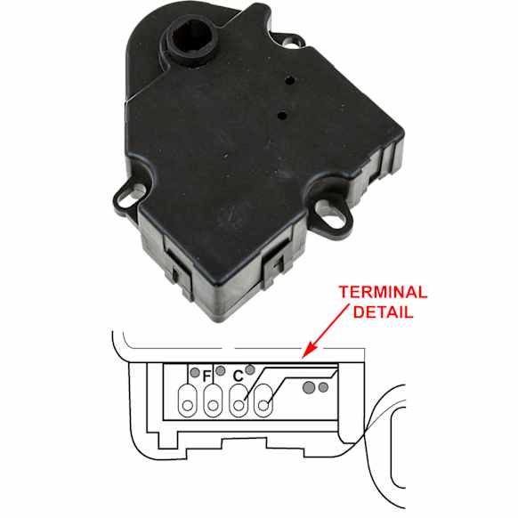 1712276 A/C Actuator - Direct Fit