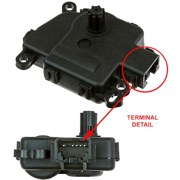 1712307 Heater Blend Door Actuator - Sold individually, Mode Door Actuator