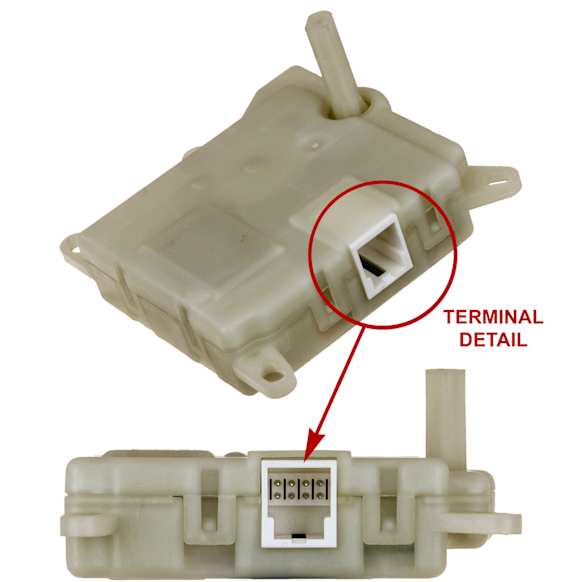 1712312 Heater Blend Door Actuator - Sold individually, Mode Door Actuator, With ATC