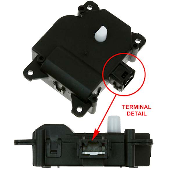 2007 Buick Lucerne - A/C Actuator, With Manual Air Conditioning Controls