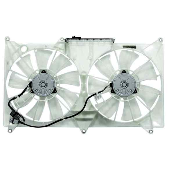 2002 Lexus GS300 - Radiator Fan 6 Cyl 3.0L, Radiator and Condenser Complete Assembly, Dual fan, GPD OE Replacement