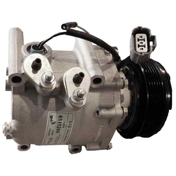 2001 Honda Civic - A/C Compressor, With Clutch, 6-Groove Pulley, 1.7L 4Cyl, 65 Series